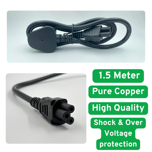 3 pin laptop power cord