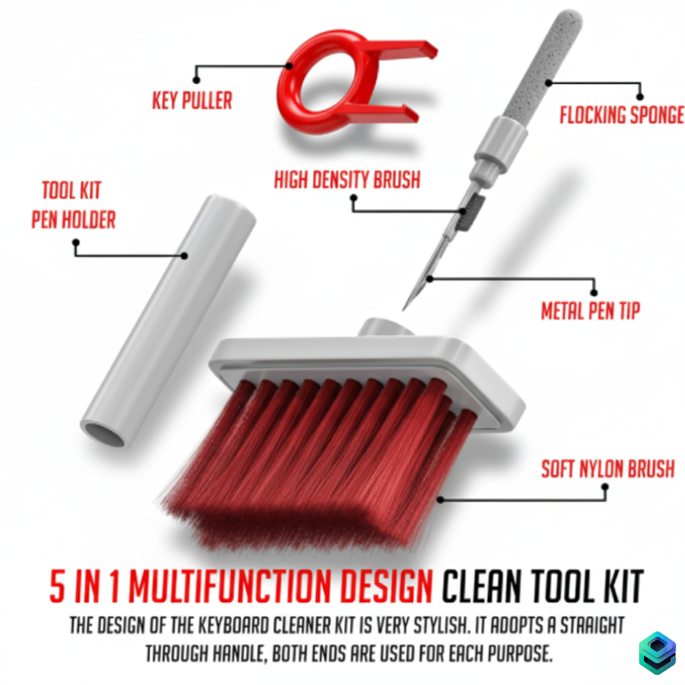 5-in-1 Multi Functional Cleaning Kit