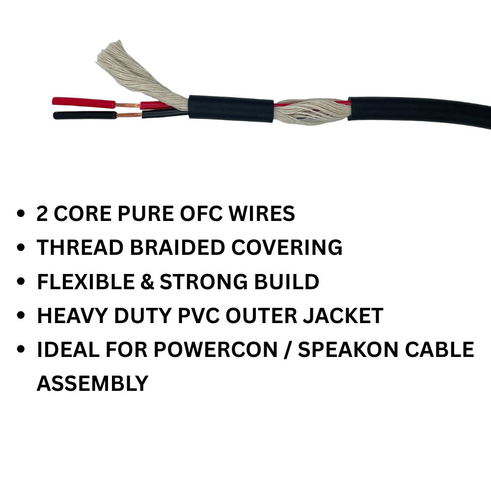 2 core 70/0076 high flex stage ofc Speaker Cable