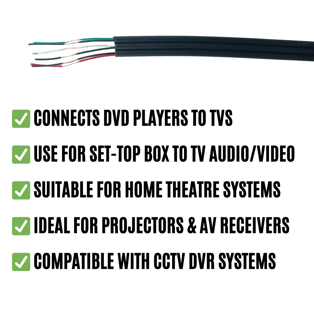 3 Core Audio Video Wire