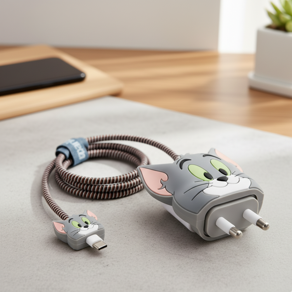 IPhone Charger Case Cover Set | Charger, Cable, Pin & Wire Protection