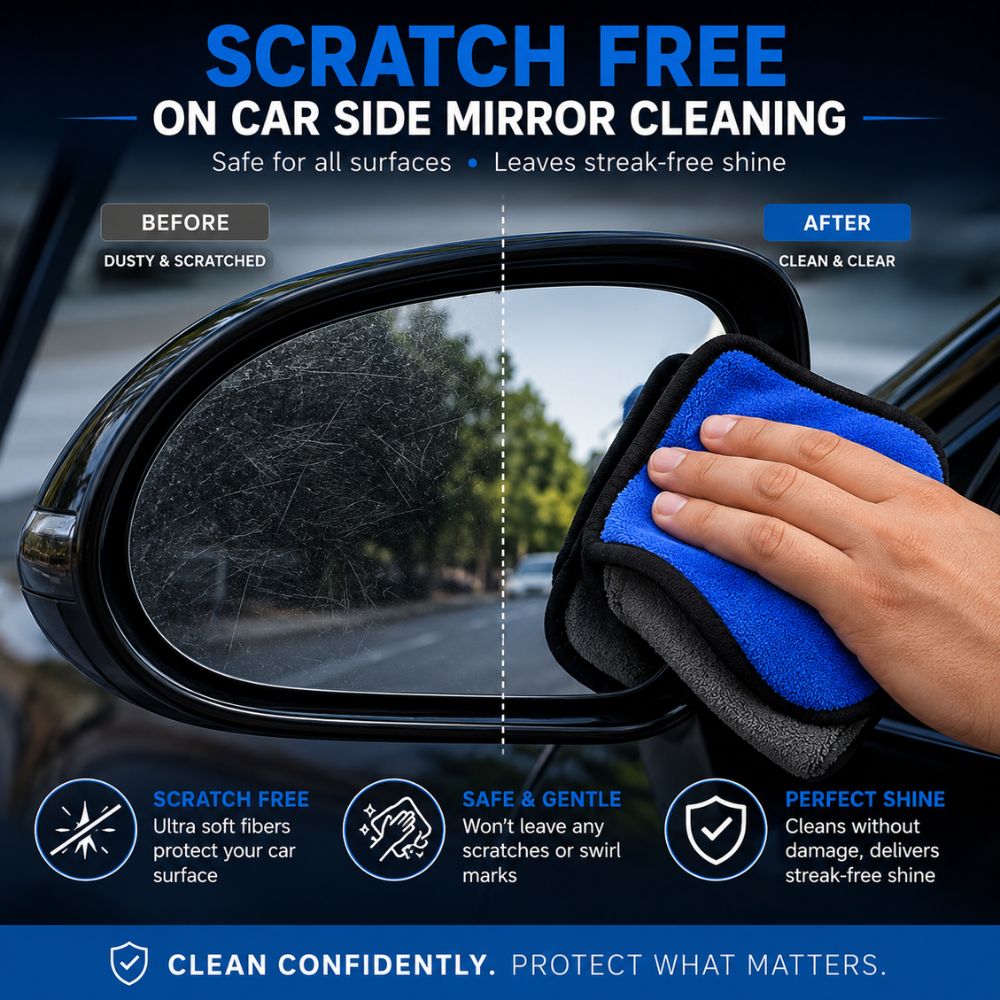 500 GSM Microfiber Cleaning Cloth - Lint-Free, Streak-Free, Multi-Purpose