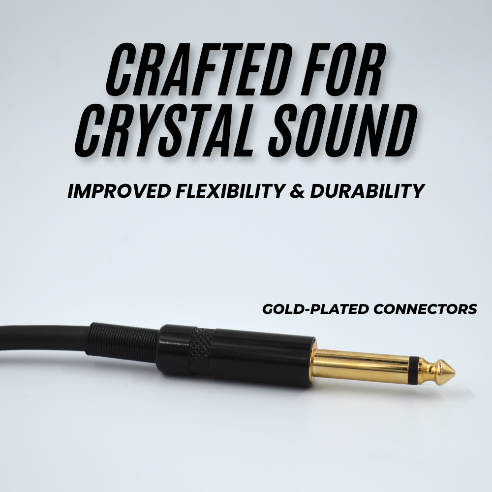 6.35mm Mono Male to XLR Male Microphone Cable