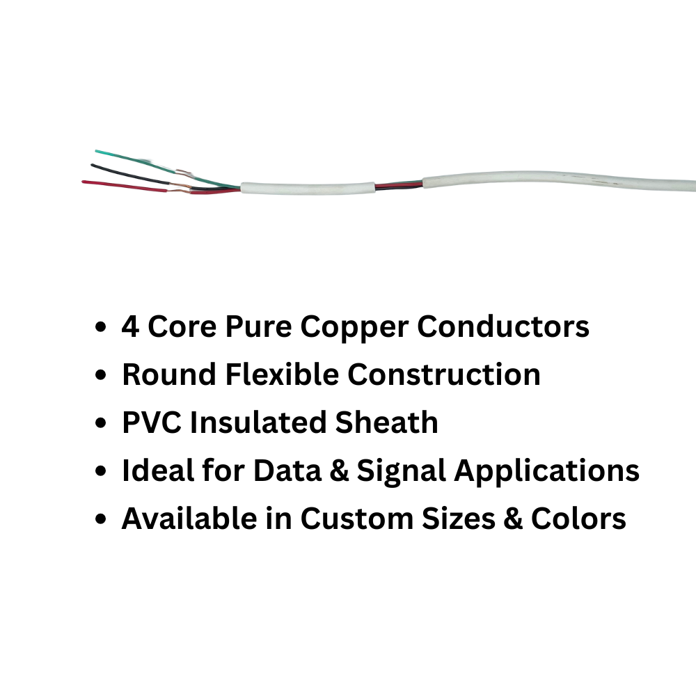 4 core round Data cable