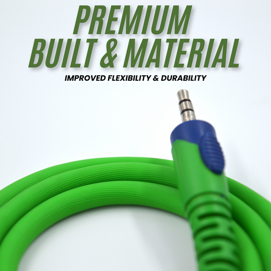 6.35mm male jack to 3.5mm male jack Mono to Stereo Audio Cable