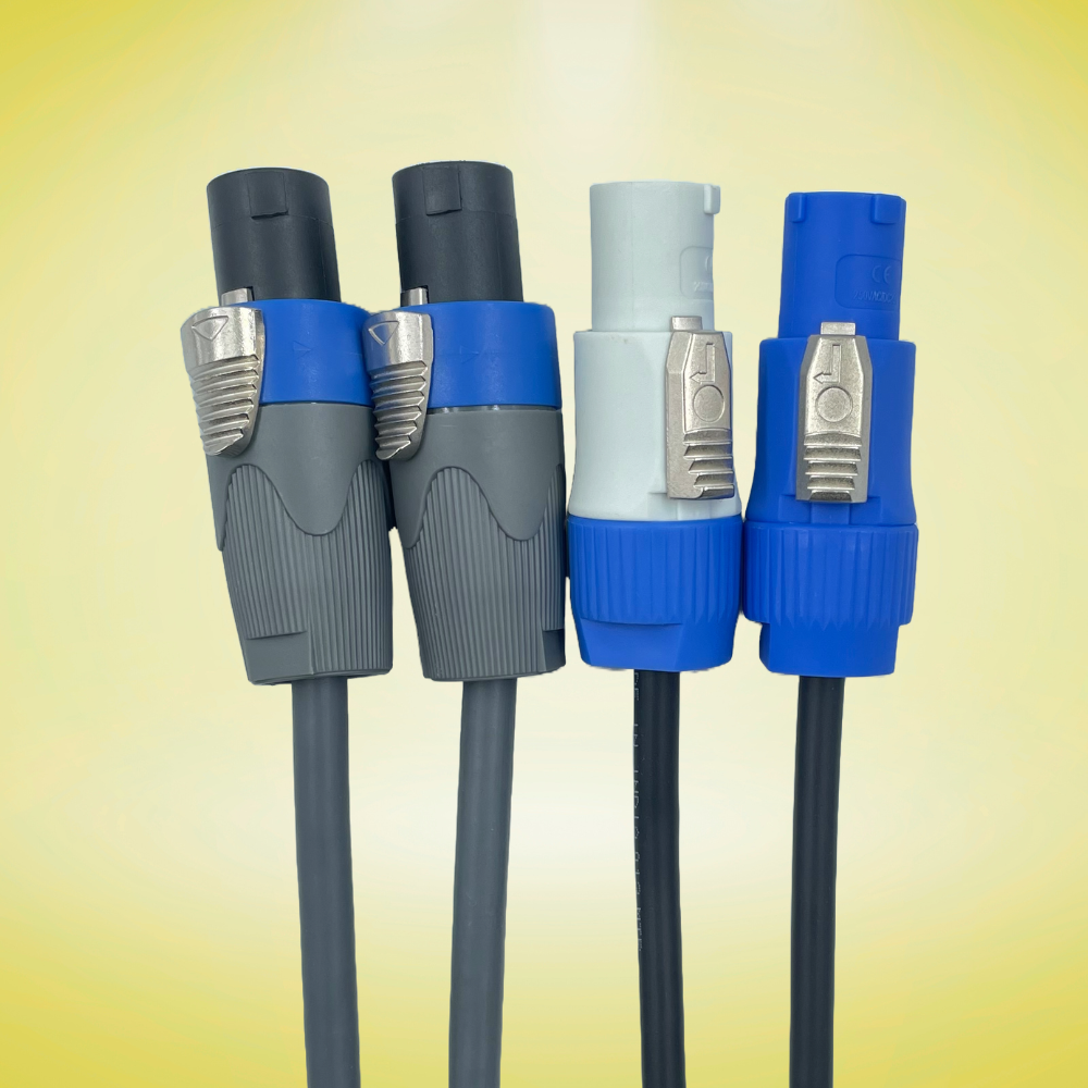 Speakon and PowerCon Cable