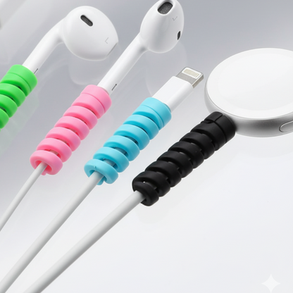 Spiral Cable Protector Data Cable Saver Set of 3