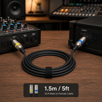 XLR Male to XLR Female Microphone Cable