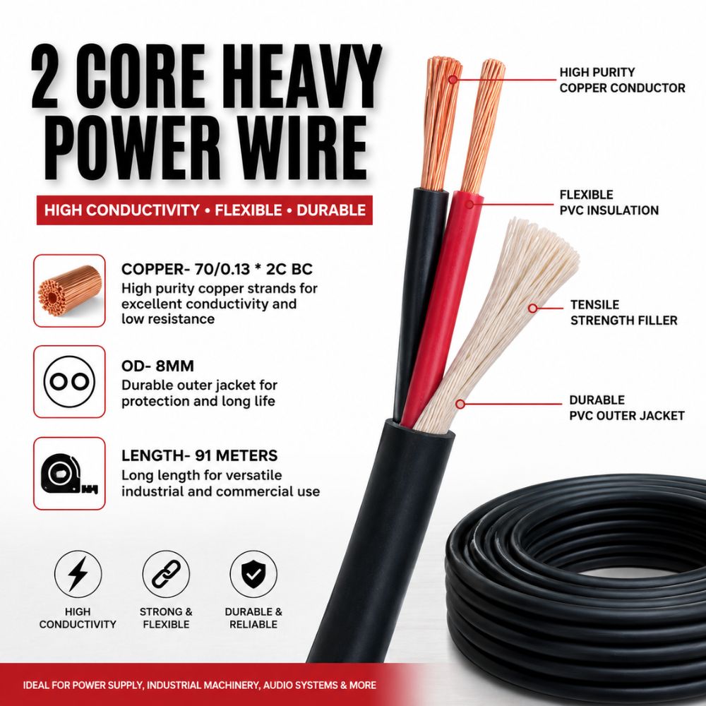 2 core high flex stage ofc Speaker Cable