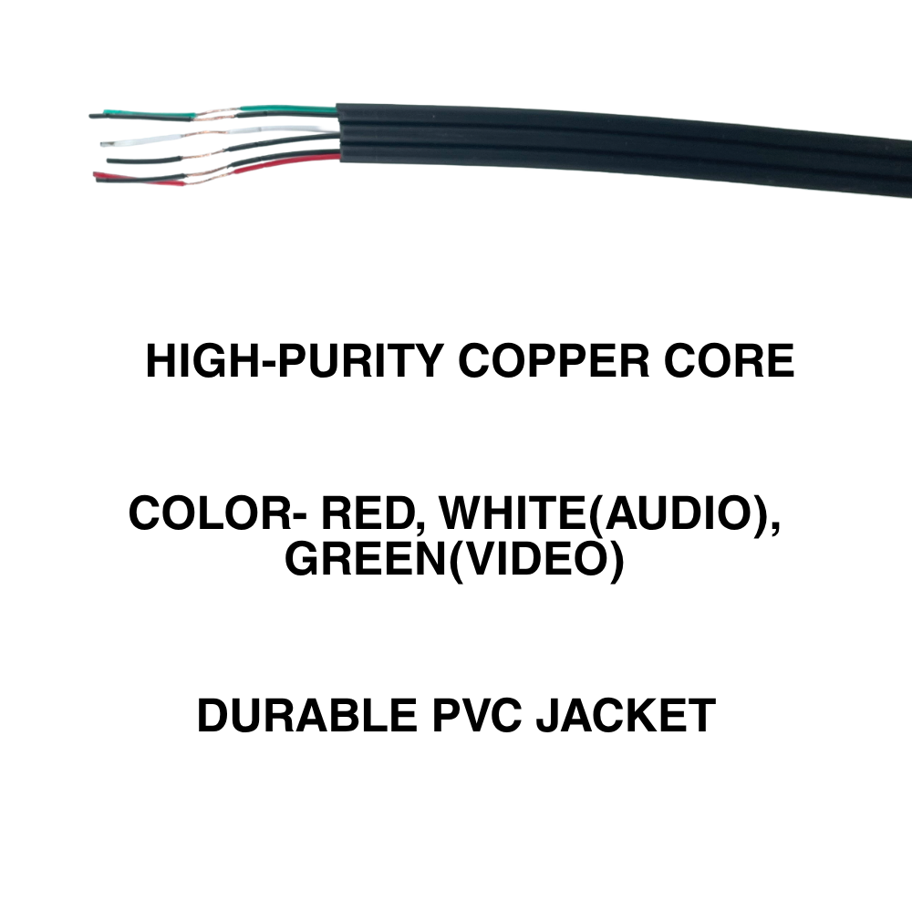 3 Core Audio Video Wire