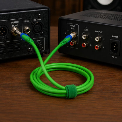 6.35mm male Mono to RCA Audio & Video Cable