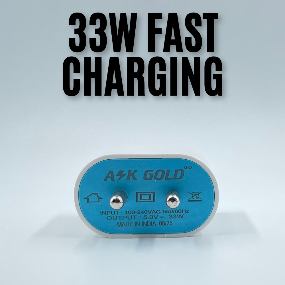 33W Dual USB Port Fast Charger