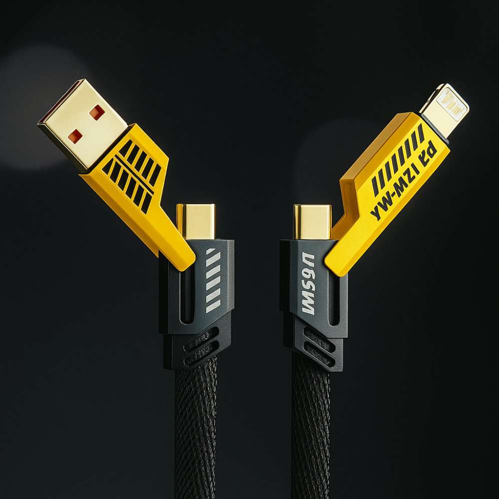 4-in-1 Metal Super Fast Charging Data Cable