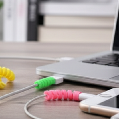 Spiral Cable Protector Data Cable Saver Set of 3