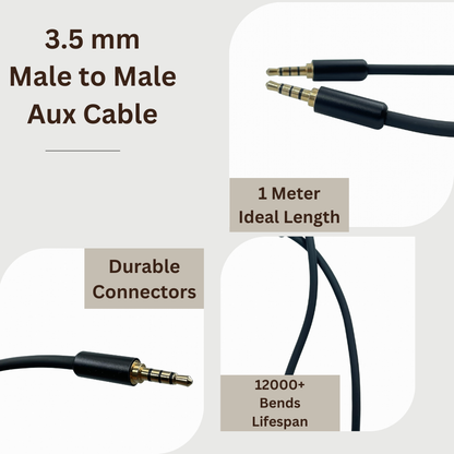Premium Gold Plated 3.5 mm Aux Audio Cable