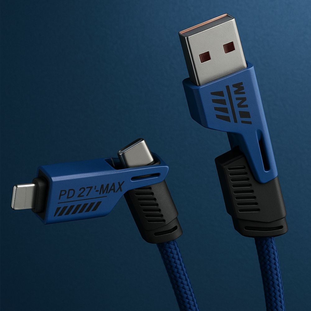 4-in-1 Metal Super Fast Charging Data Cable