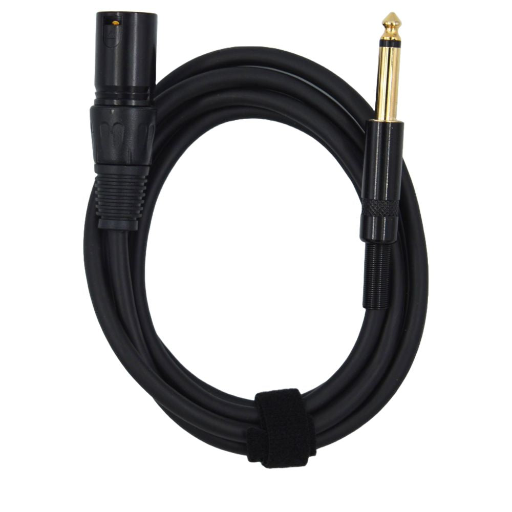 6.35mm Mono Male to XLR Male Microphone Cable