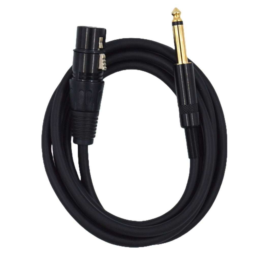 6.35mm Mono male to XLR Female Microphone Cable