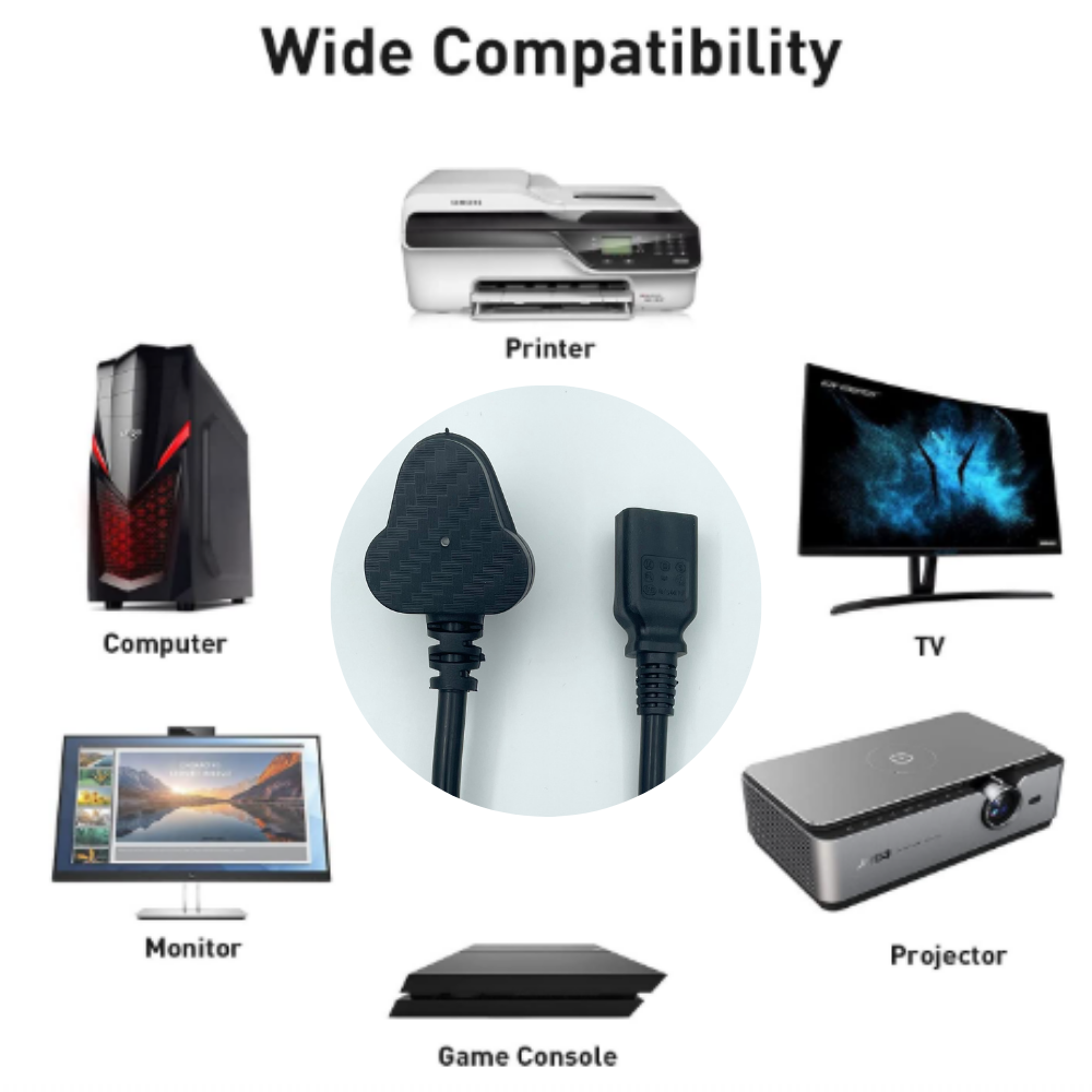 3 Pin Power Cord (6A & 250V)