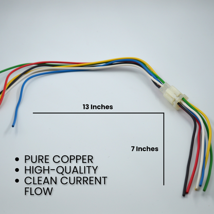 6 Pin 1mm Wiring Connector Male-Female 20 inches