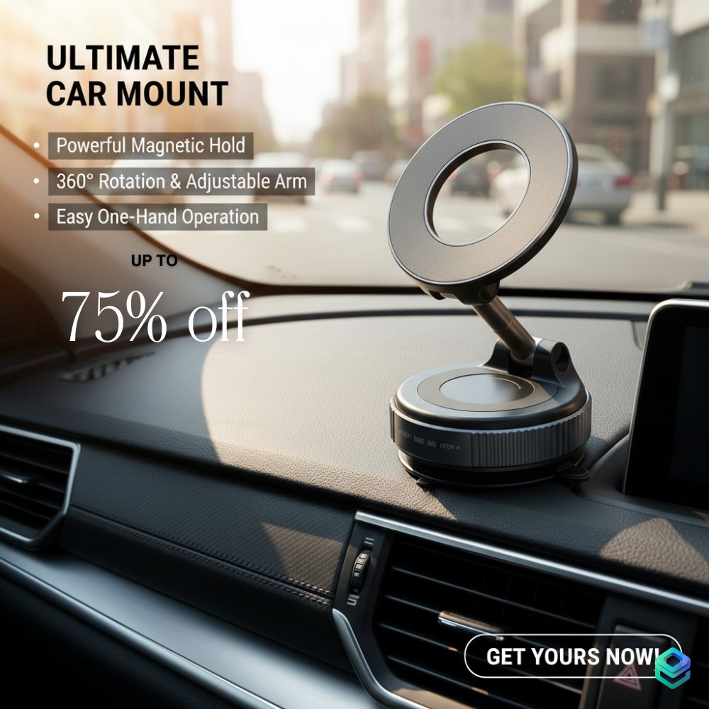 Vacuum Suction Magnetic Bracket Phone Holder