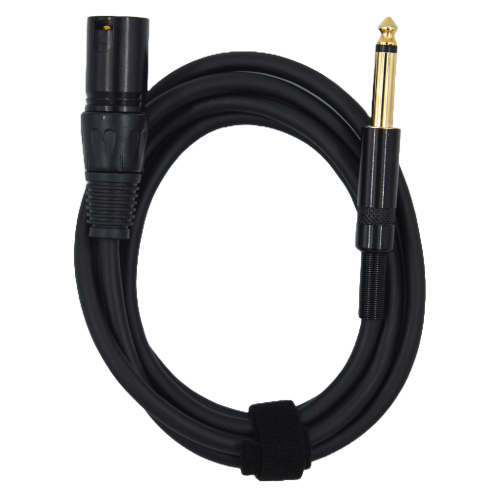 6.35mm Mono Male to XLR Male Microphone Cable