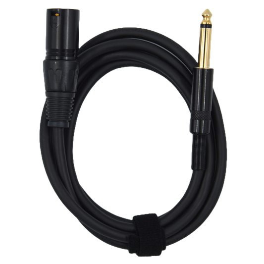 6.35mm Mono Male to XLR Male Microphone Cable