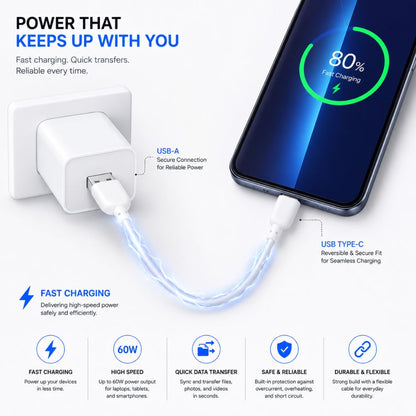 USB Type C Fast Charging Data Cable